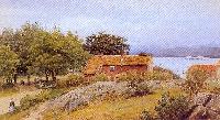    - Landskap Med Bondegard Molde 1890