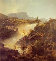    - Tessefossen I Vaga I Middagsbelysning 1848