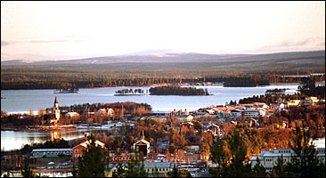 View over Arjeplog. Photo: Anders Alm, Scanpix