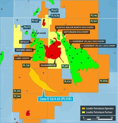 Lundin Petroleum  Wintershall Norge AS   15%     