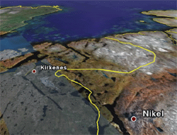 The Norwegian-Russian border
